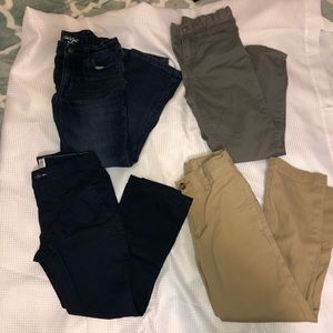 4 pair 6 regular Boys Pants Lots Osh Kosh Gap Ralph Lauren and Wonder Kids pants